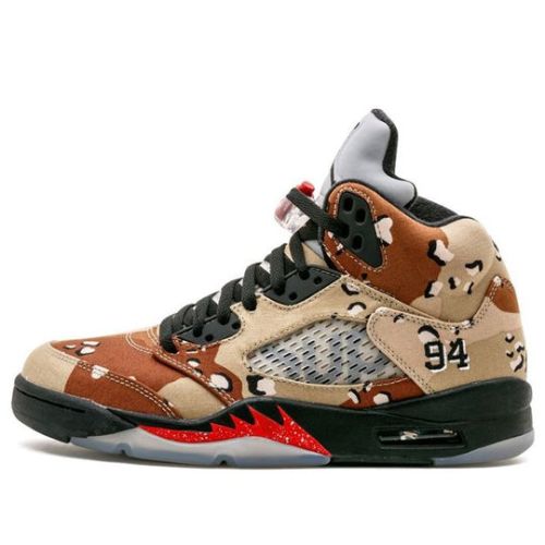 Supreme x Air Jordan 5 Retro ??Desert Camo?? 824371-201